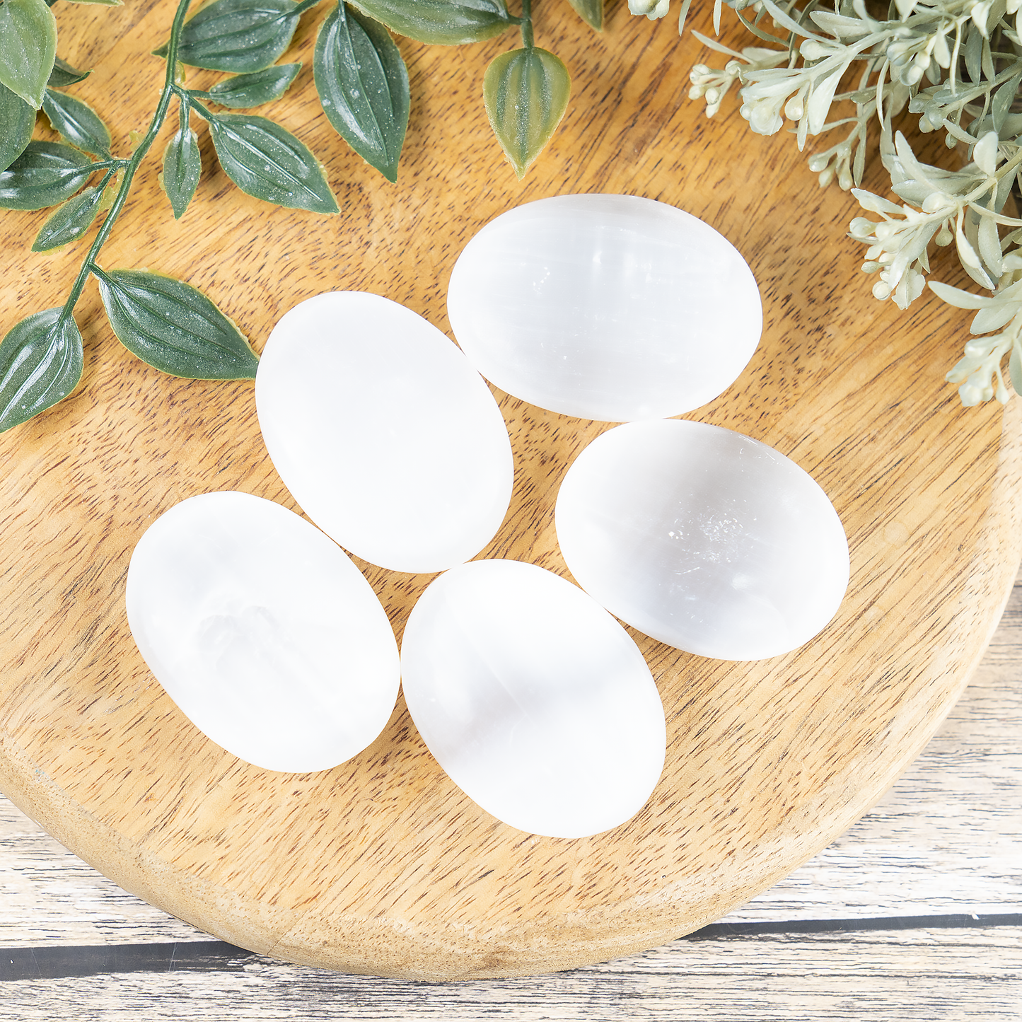 1kg Selenite Palm Stones (6-8Pcs)