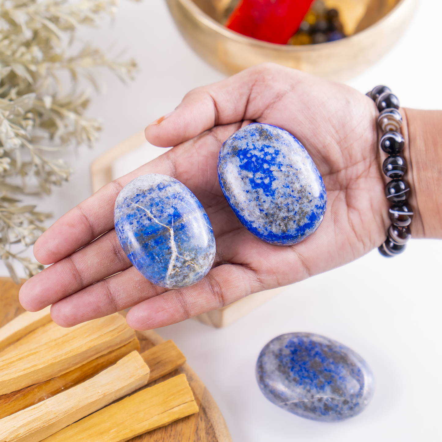 1kg Lapis Lazuli Palm Stones (6-8Pcs)