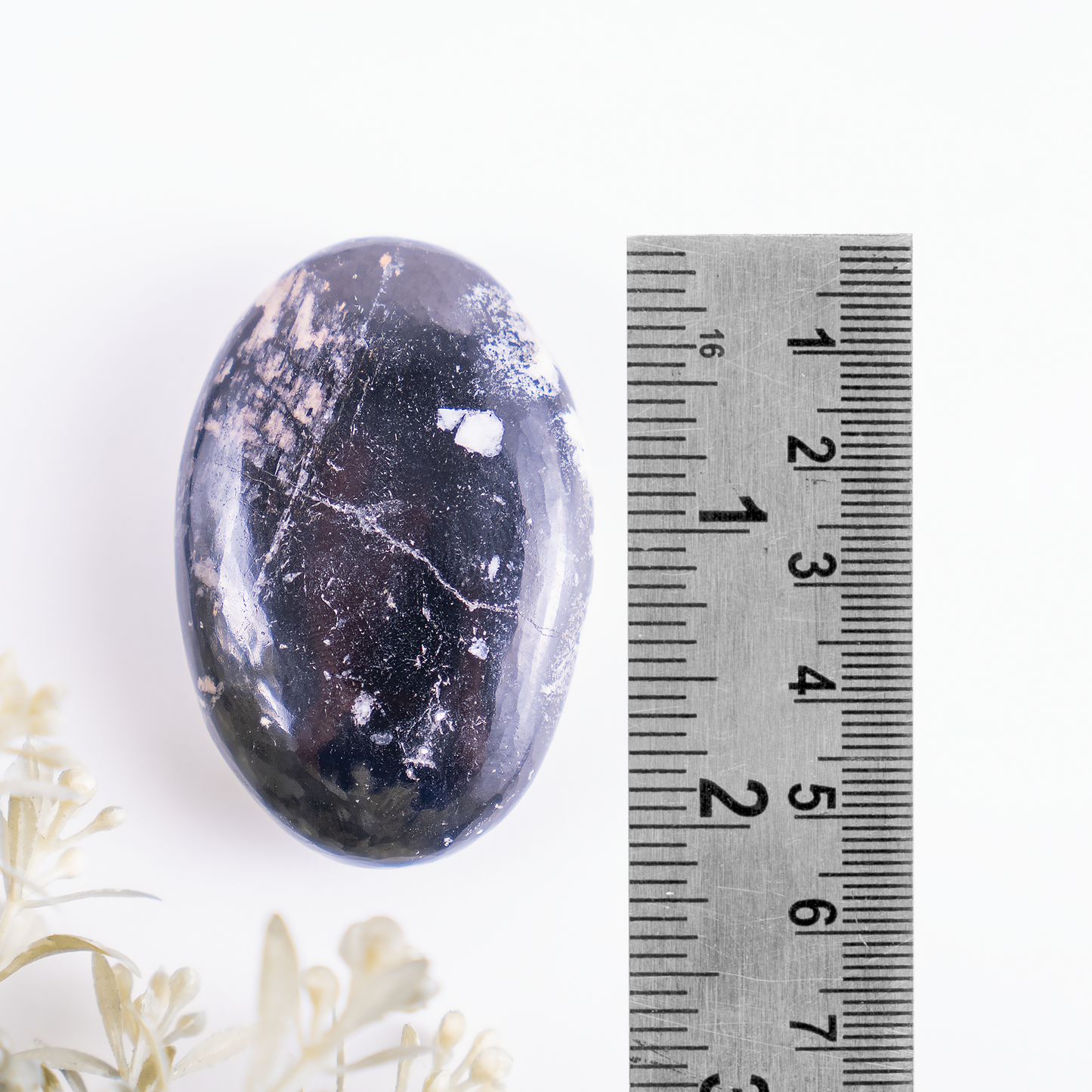 1kg Black Tourmaline Palm Stones (6-8Pcs)