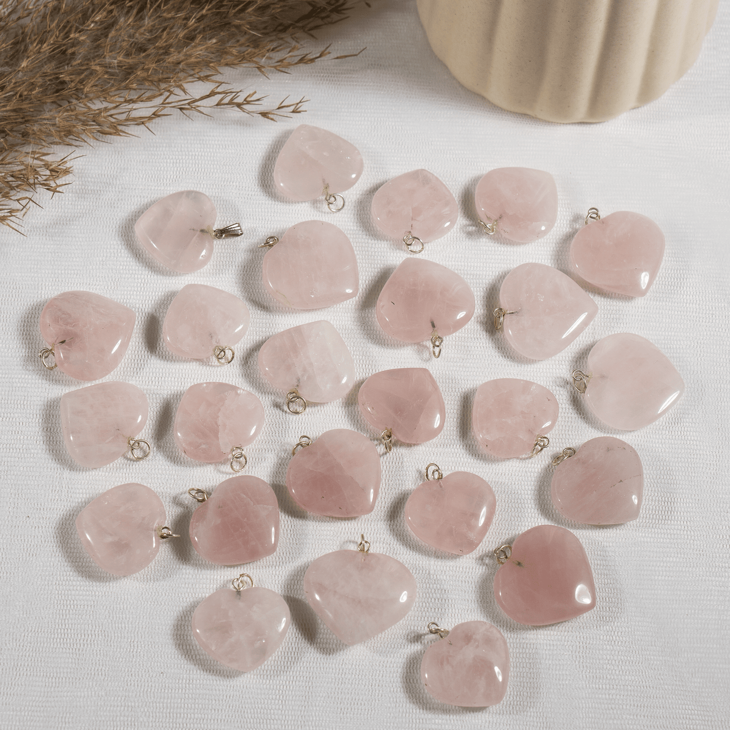 Rose Quartz Heart Pendant