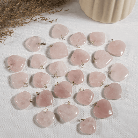 Rose Quartz Heart Pendant