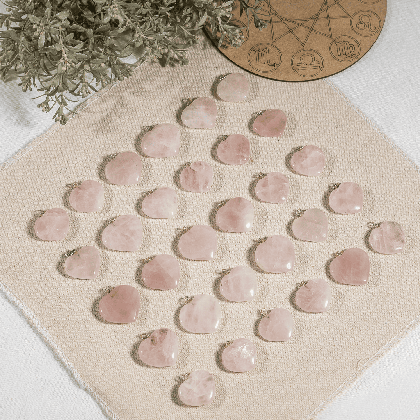 Rose Quartz Heart Pendant