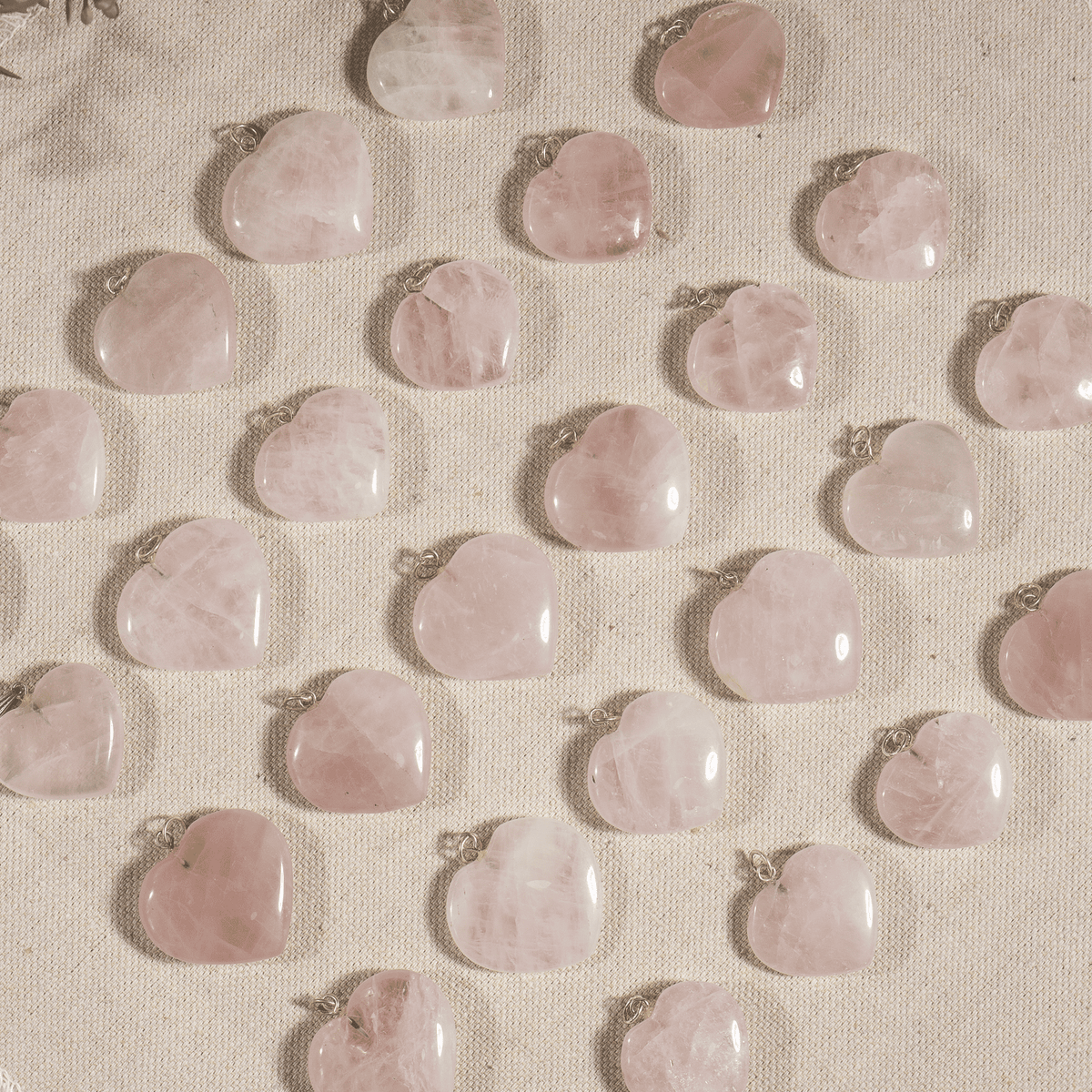 Rose Quartz Heart Pendant