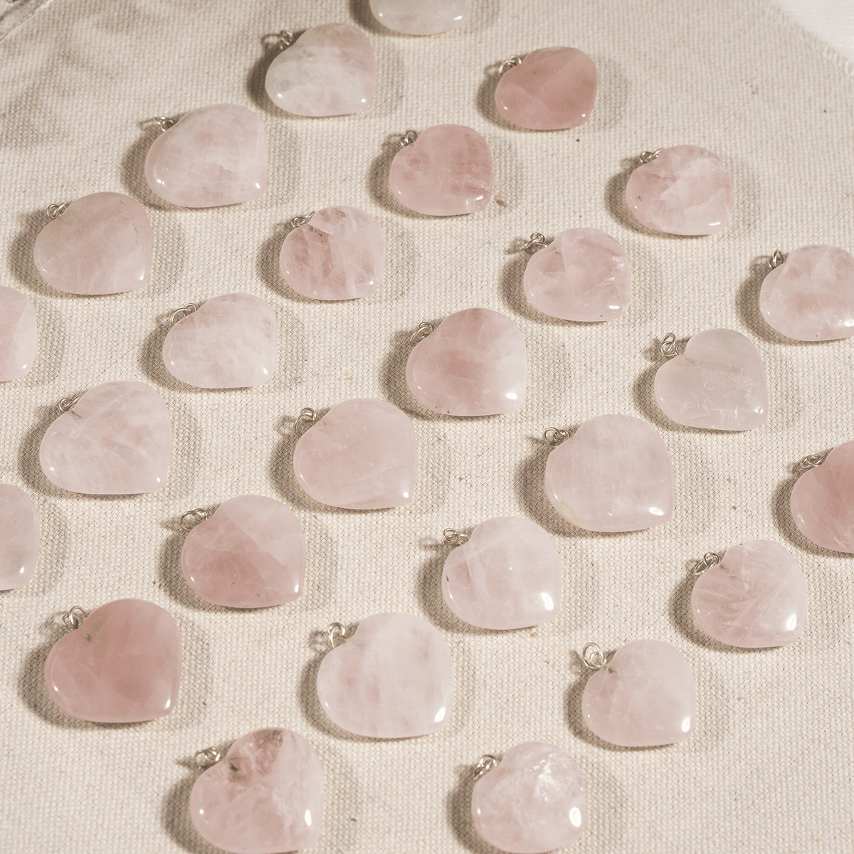 Rose Quartz Heart Pendant