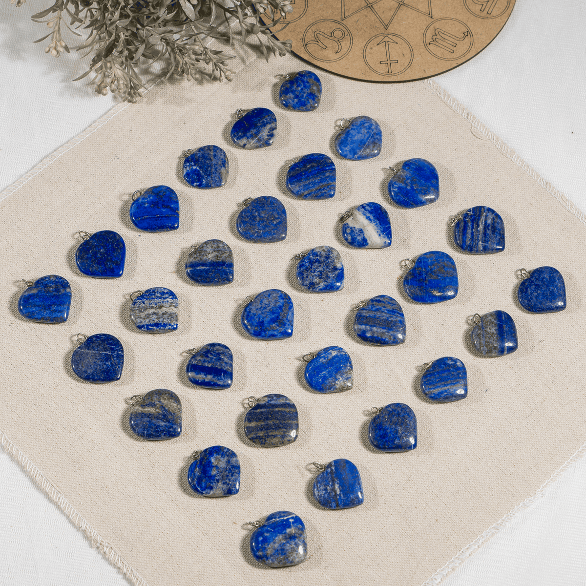 Lapis Lazuli Crystal Heart Pendant