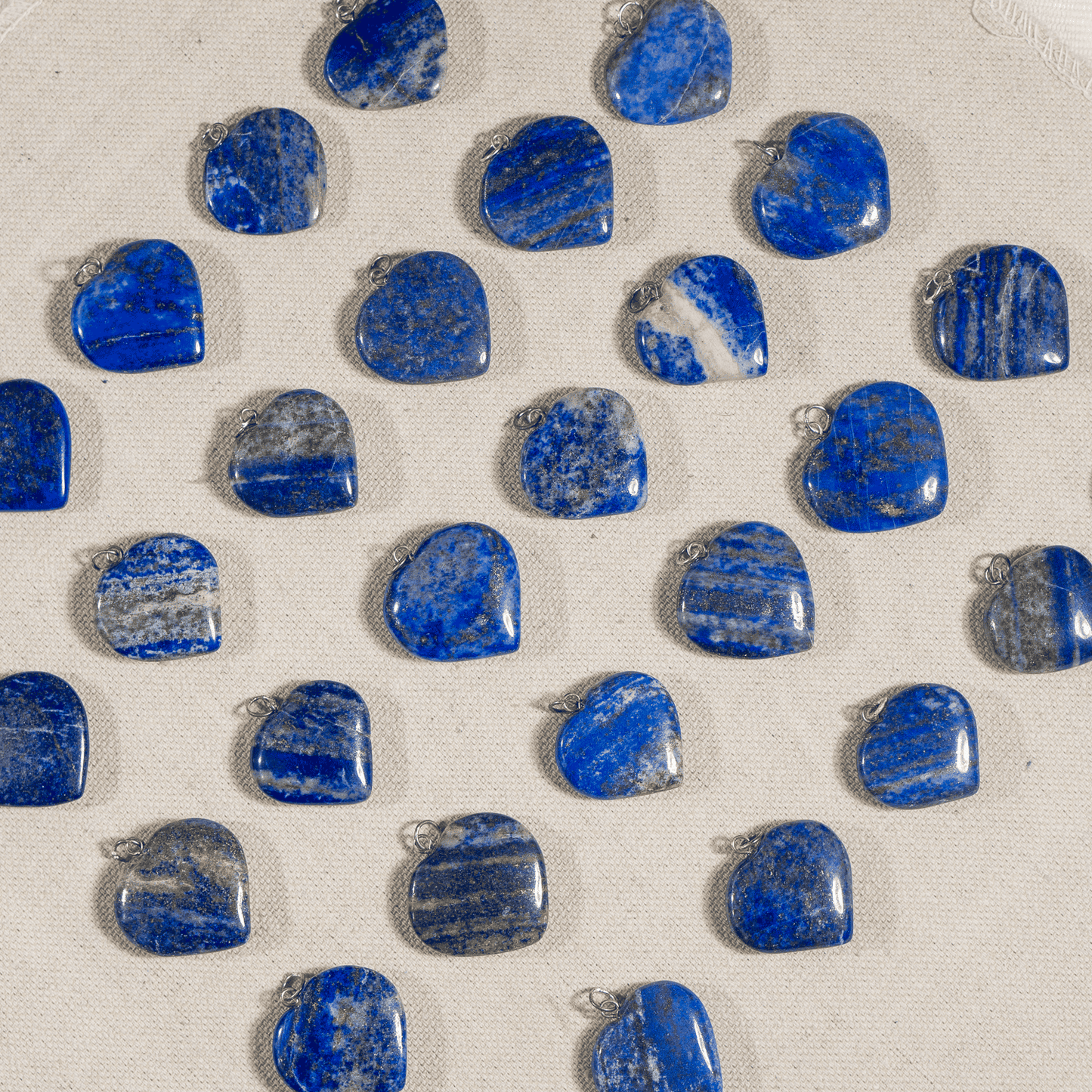 Lapis Lazuli Crystal Heart Pendant