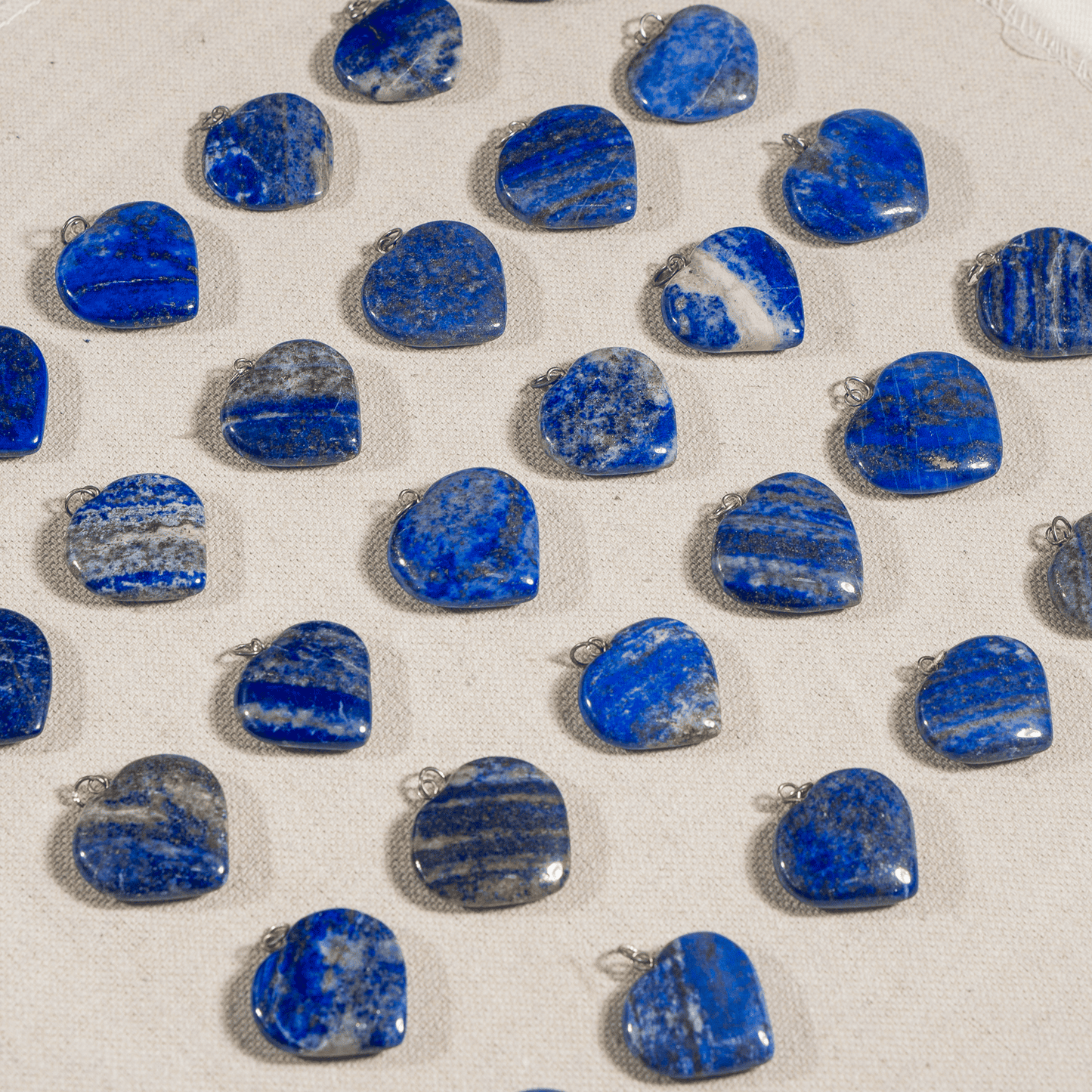 Lapis Lazuli Crystal Heart Pendant