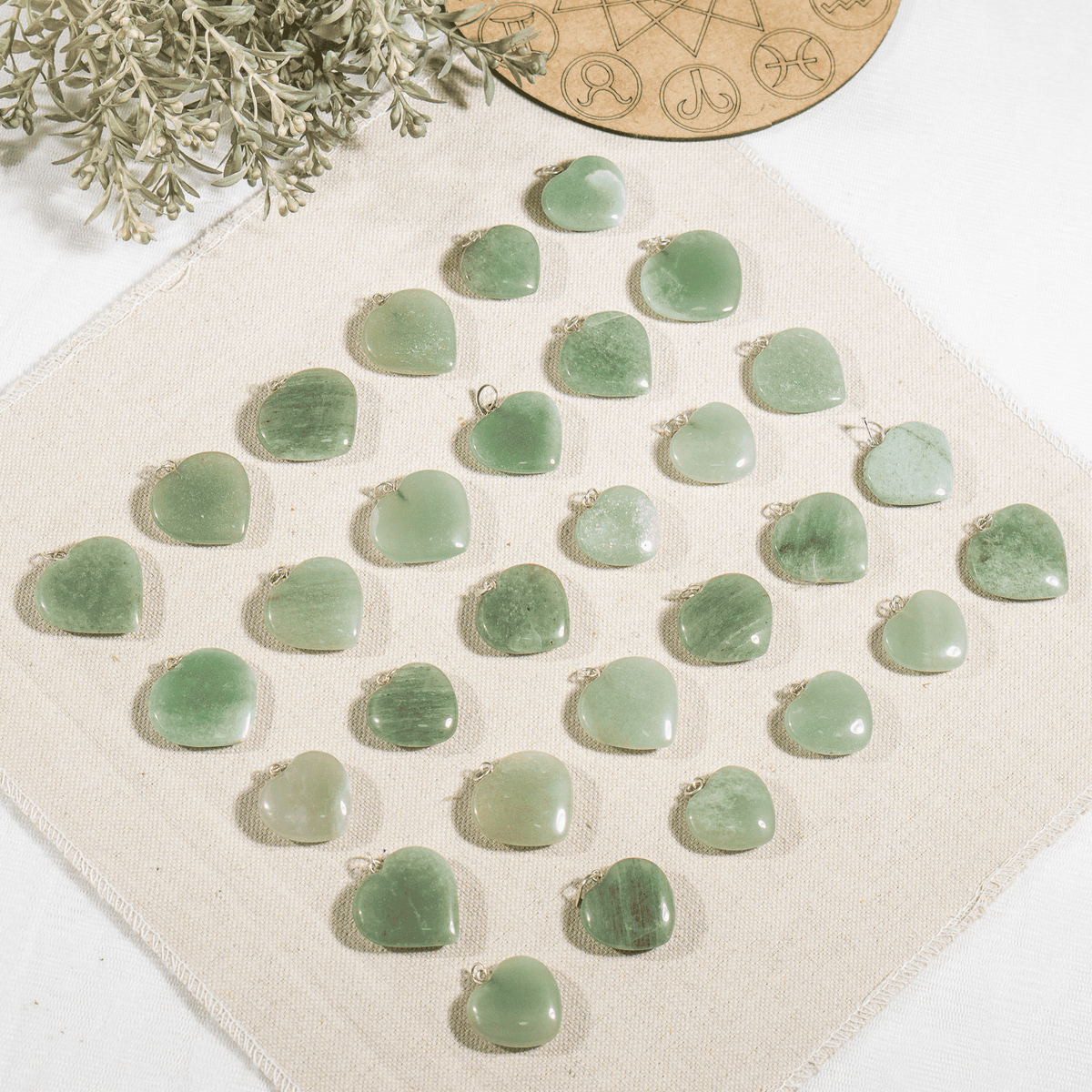 Green Aventurine Crystal Heart Pendant