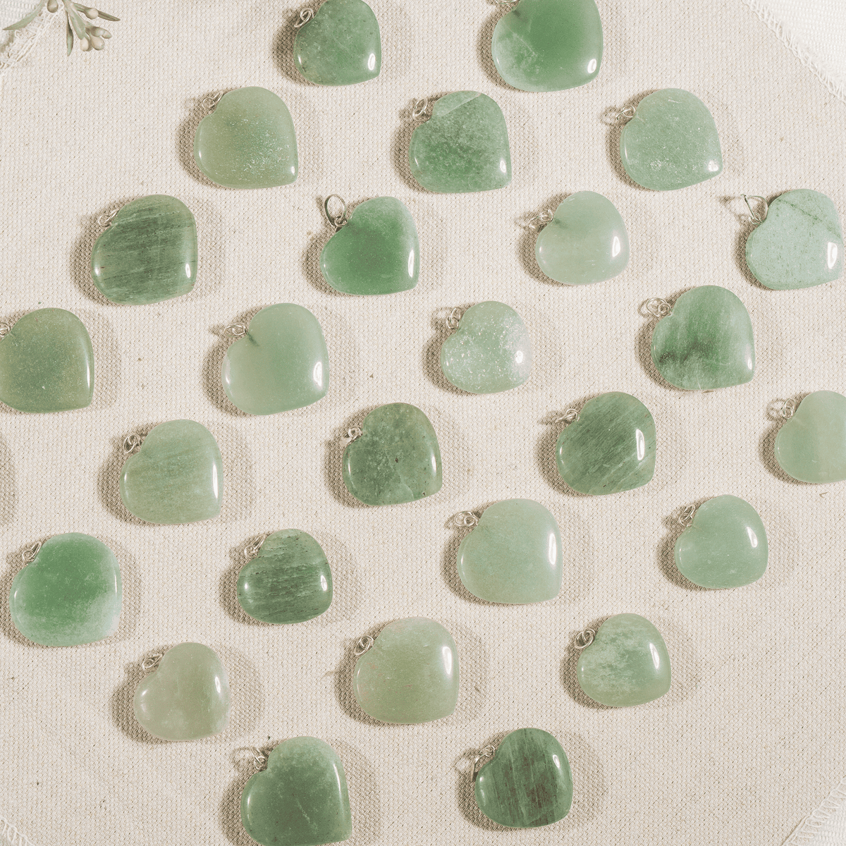 Green Aventurine Crystal Heart Pendant