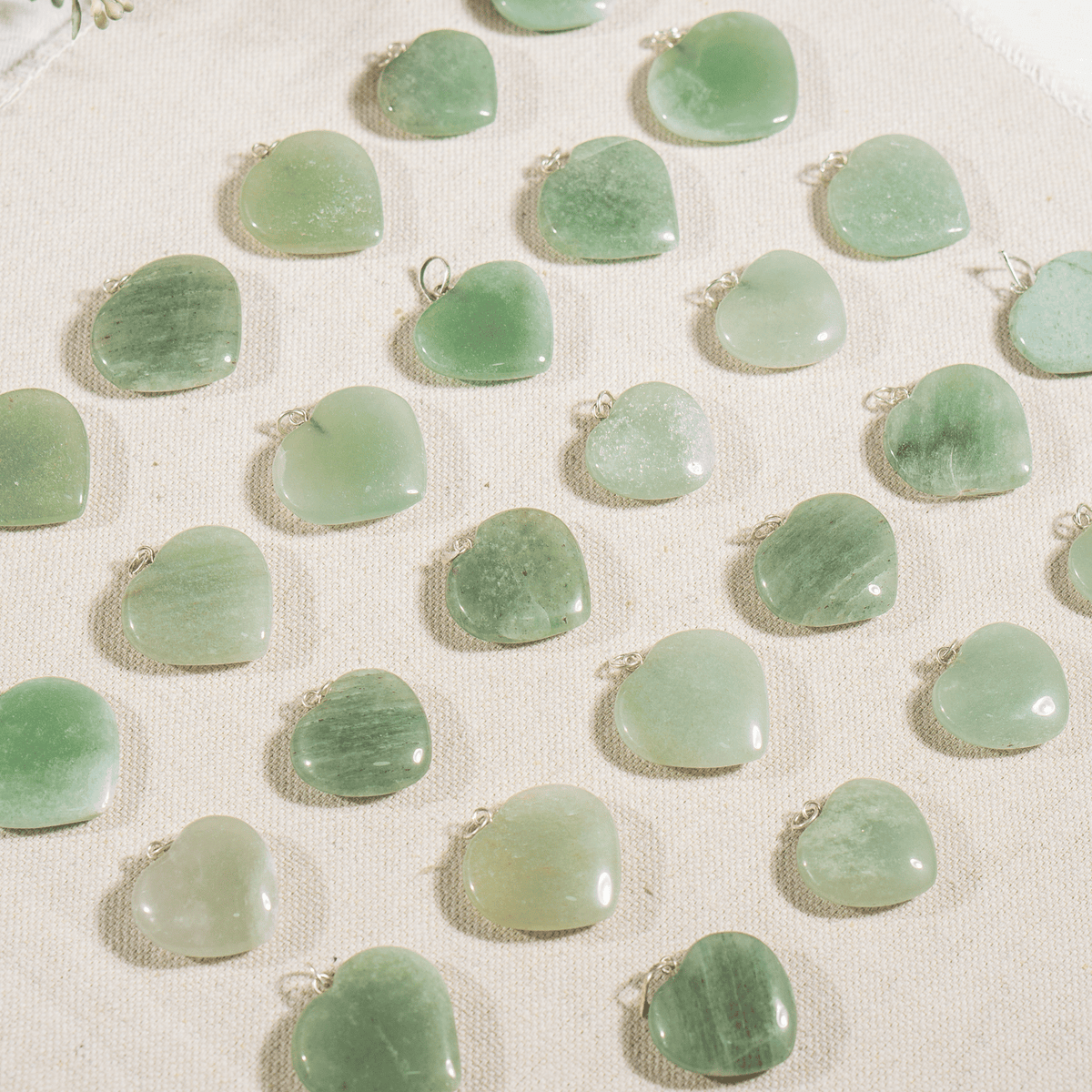 Green Aventurine Crystal Heart Pendant