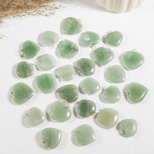 Green Aventurine Crystal Heart Pendant