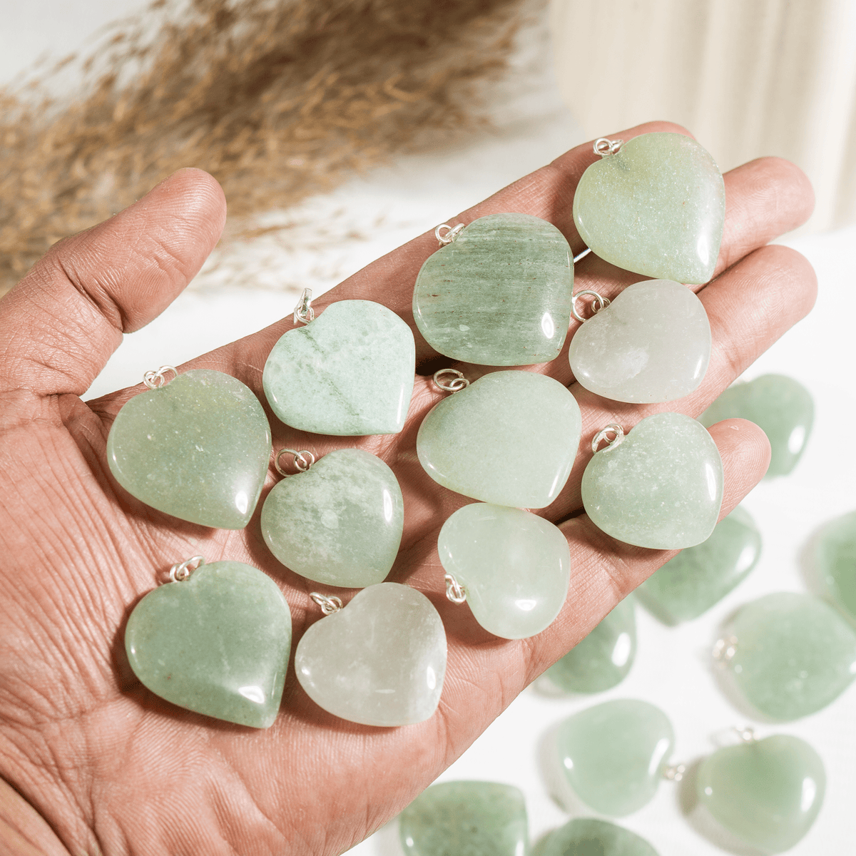 Green Aventurine Crystal Heart Pendant