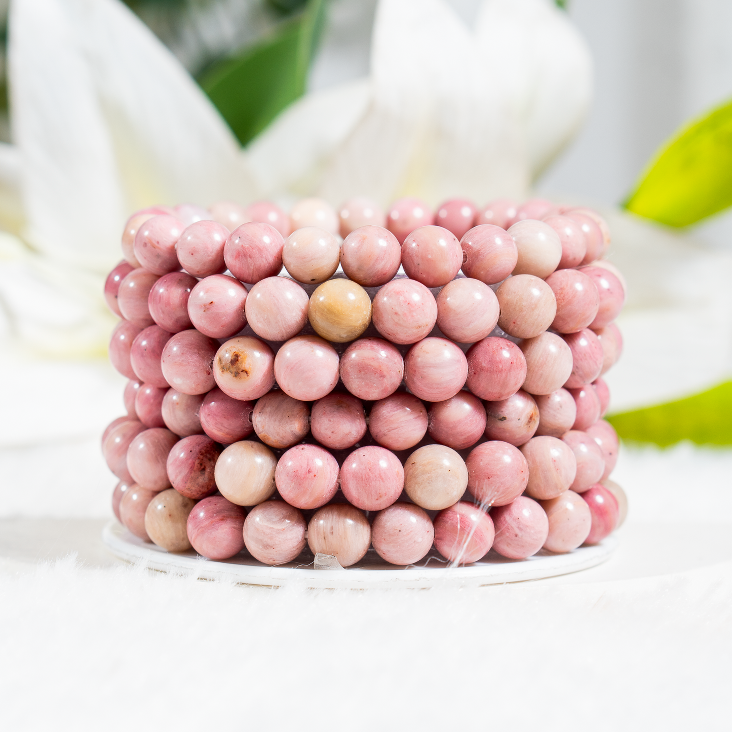 Rhodochrosite Gemstone Bracelet