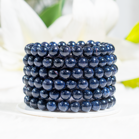 Blue Sandstone Gemstone Bracelet