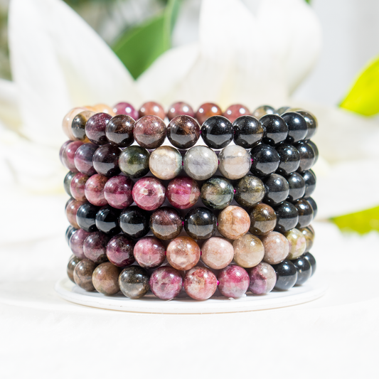 Watermelon Tourmaline Gemstone Bracelet