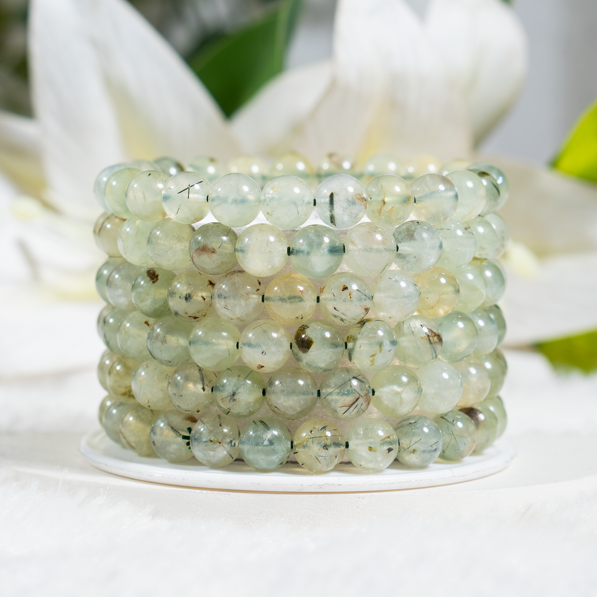 Phrenite Gemstone Bracelet