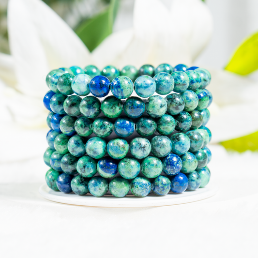 Azurite Malachite Gemstone Bracelet