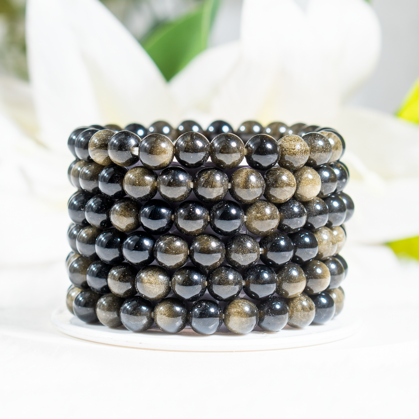 Golden Obsidian Gemstone Bracelet