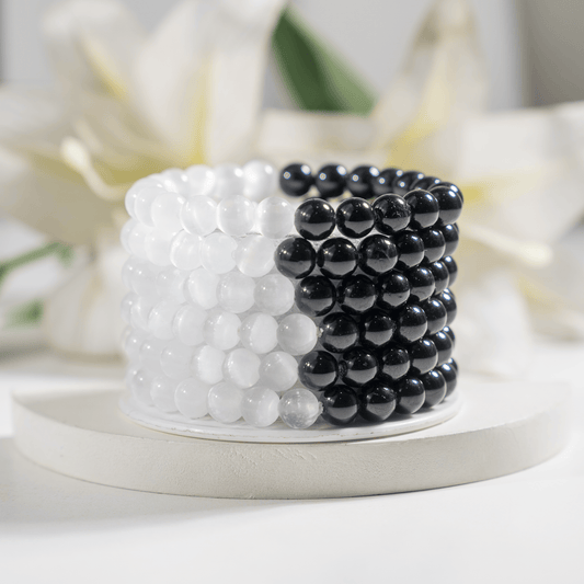Yin Yang Energy Support Balance Gemstone Bracelet