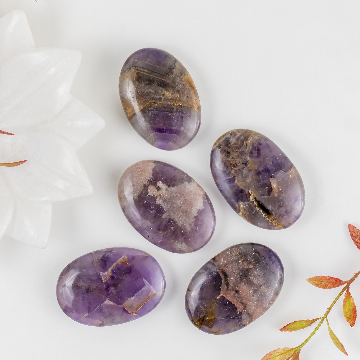 1kg Amethyst Palm Stones (6-8Pcs)