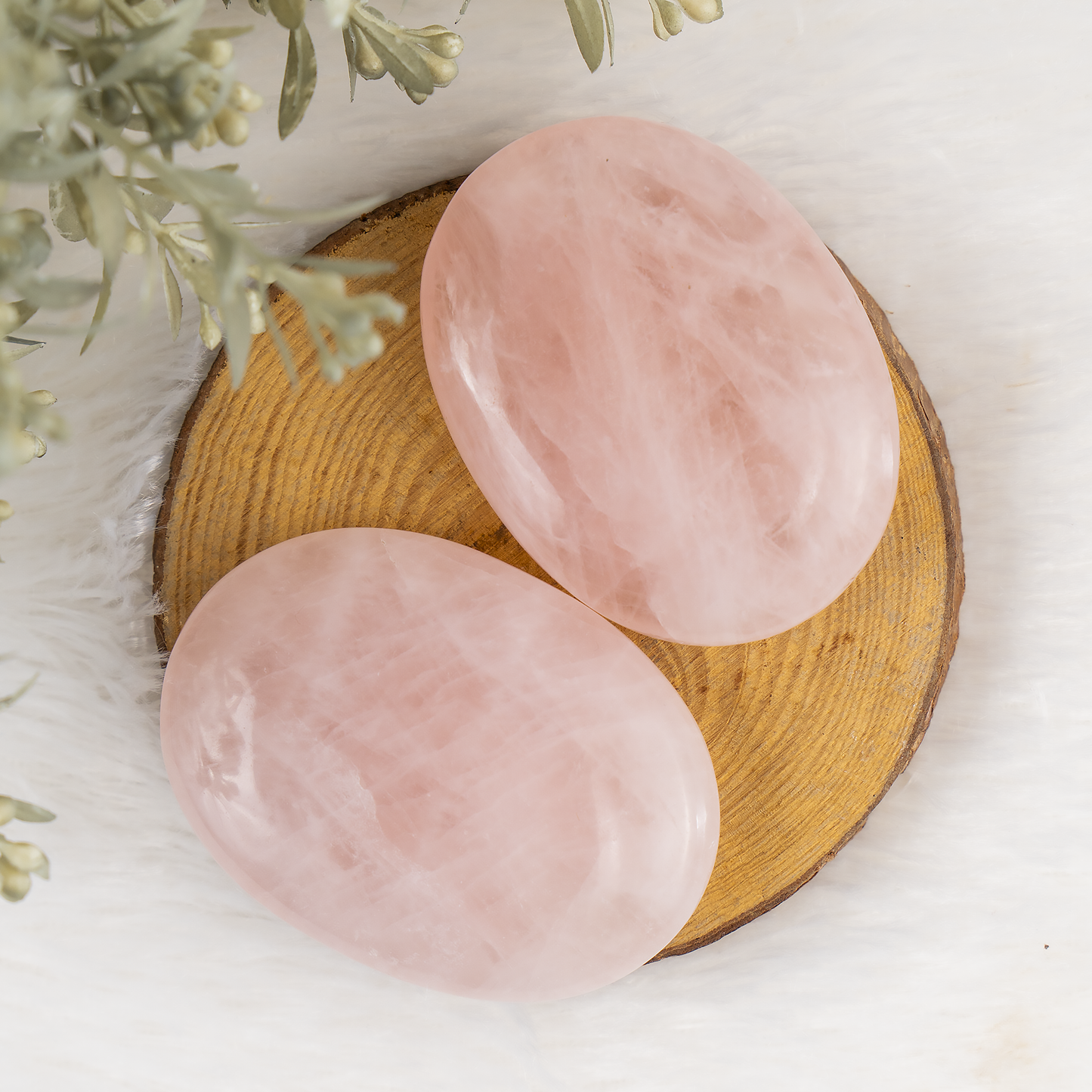 1kg  Rose Quartz Palm Stones (6-8Pcs)
