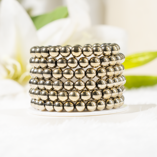 Golden Hematite Gemstone Bracelet