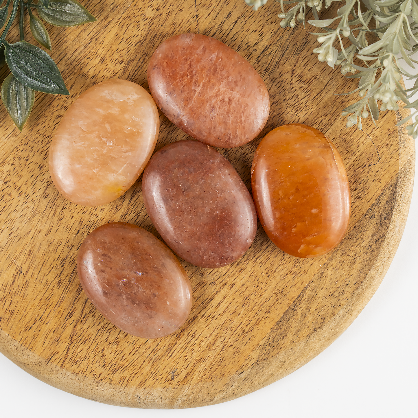 1kg Orange Aventurine Palm Stones (6-8Pcs)