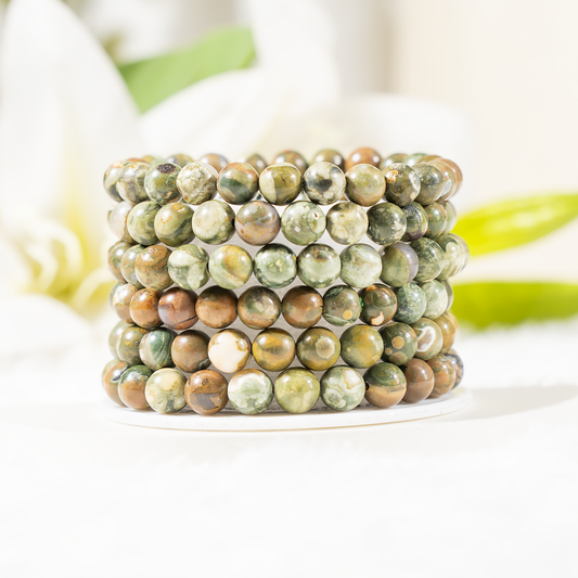 Unakite Gemstone Bracelet