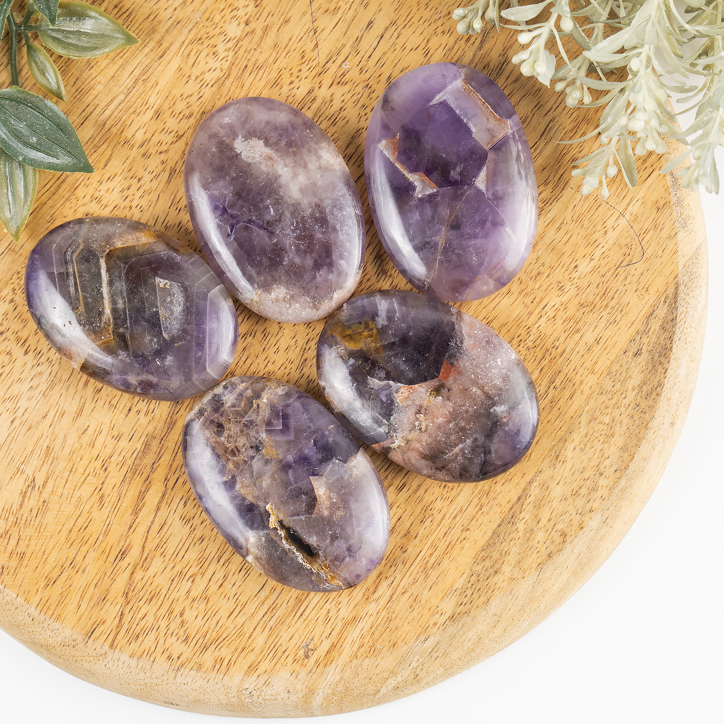 1kg Amethyst Palm Stones (6-8Pcs)