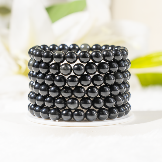 Black Obsidian Gemstone Bracelet
