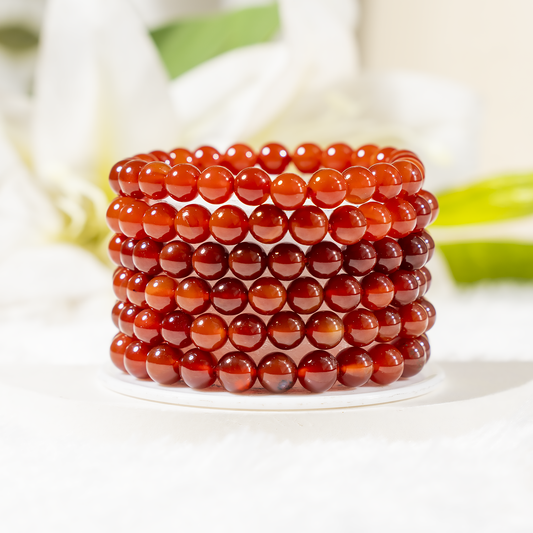Red Onyx Gemstone Bracelet