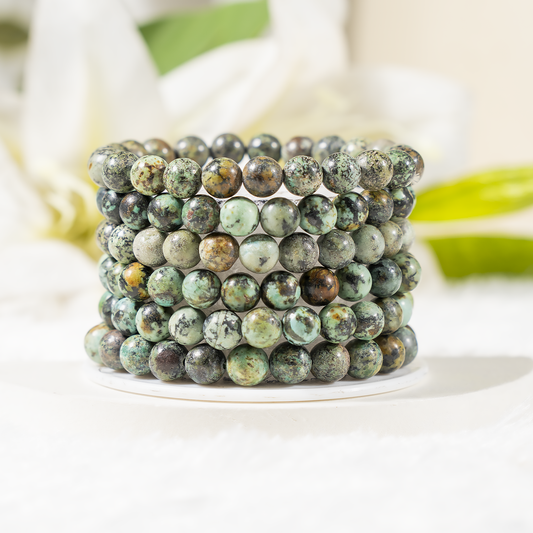 African Turquoise Gemstone Bracelet