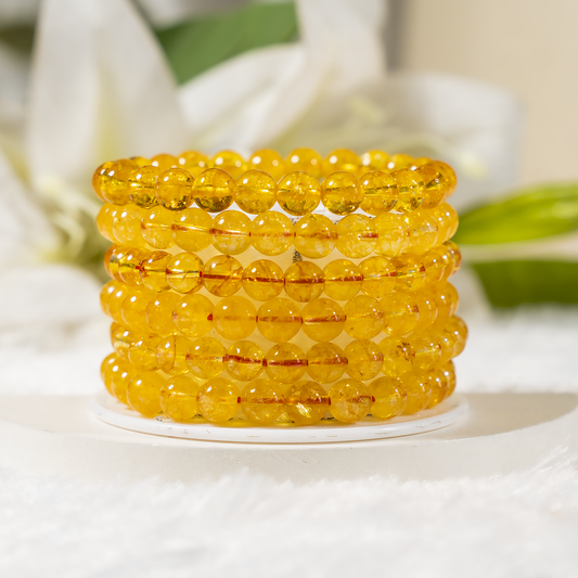 Heated Citrine Gemstone Bracelet