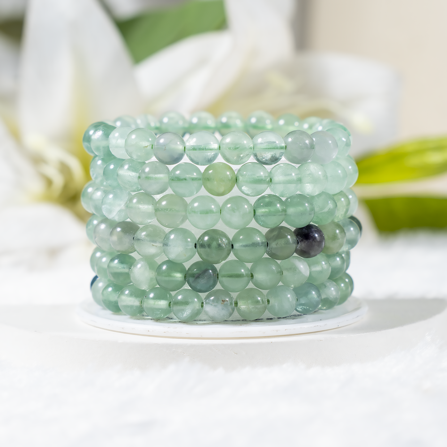 Green Fluorite Gemstone Bracelet