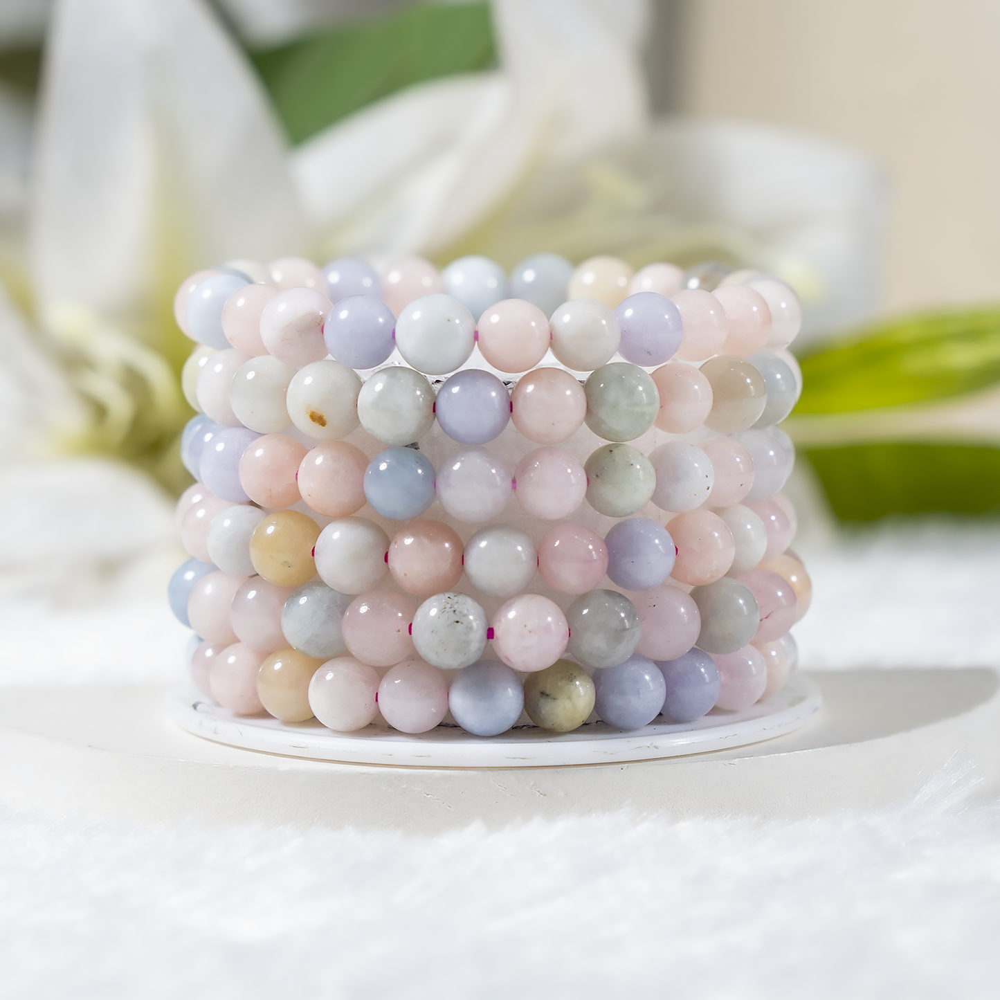 Morganite Gemstone Bracelet