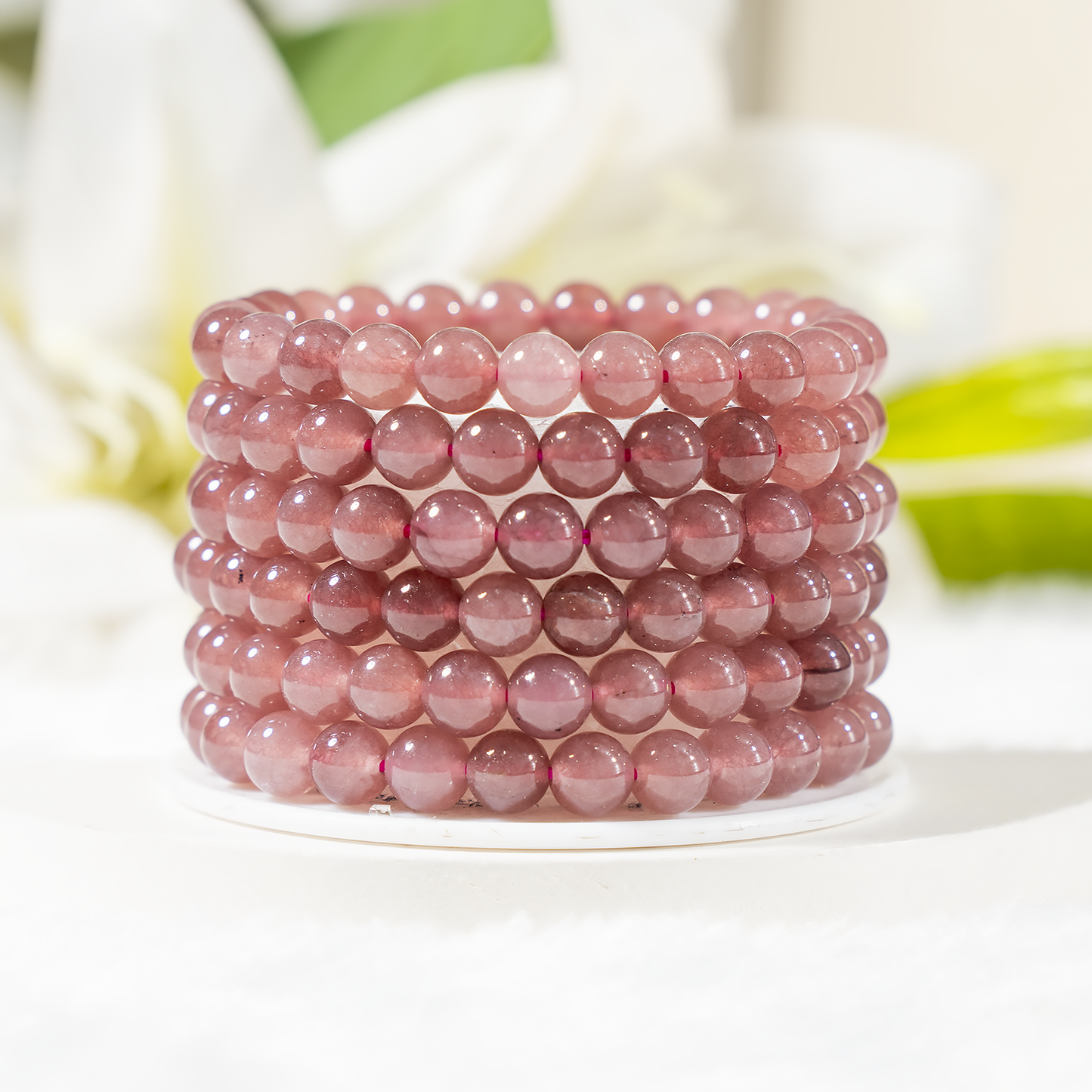 Pink Tourmaline Gemstone Bracelet