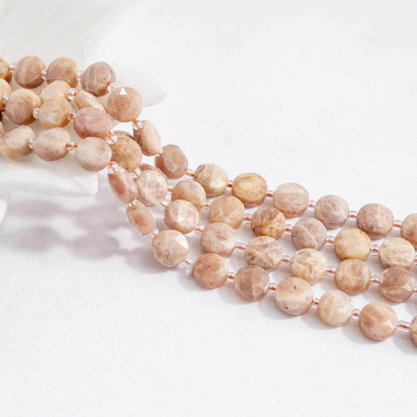 Heishi Disc Beads | Natural Gemstone Beads | Round Flat Spacer Beads | Jewelry Making | DIY Bracelets & Necklaces | Craft Beads