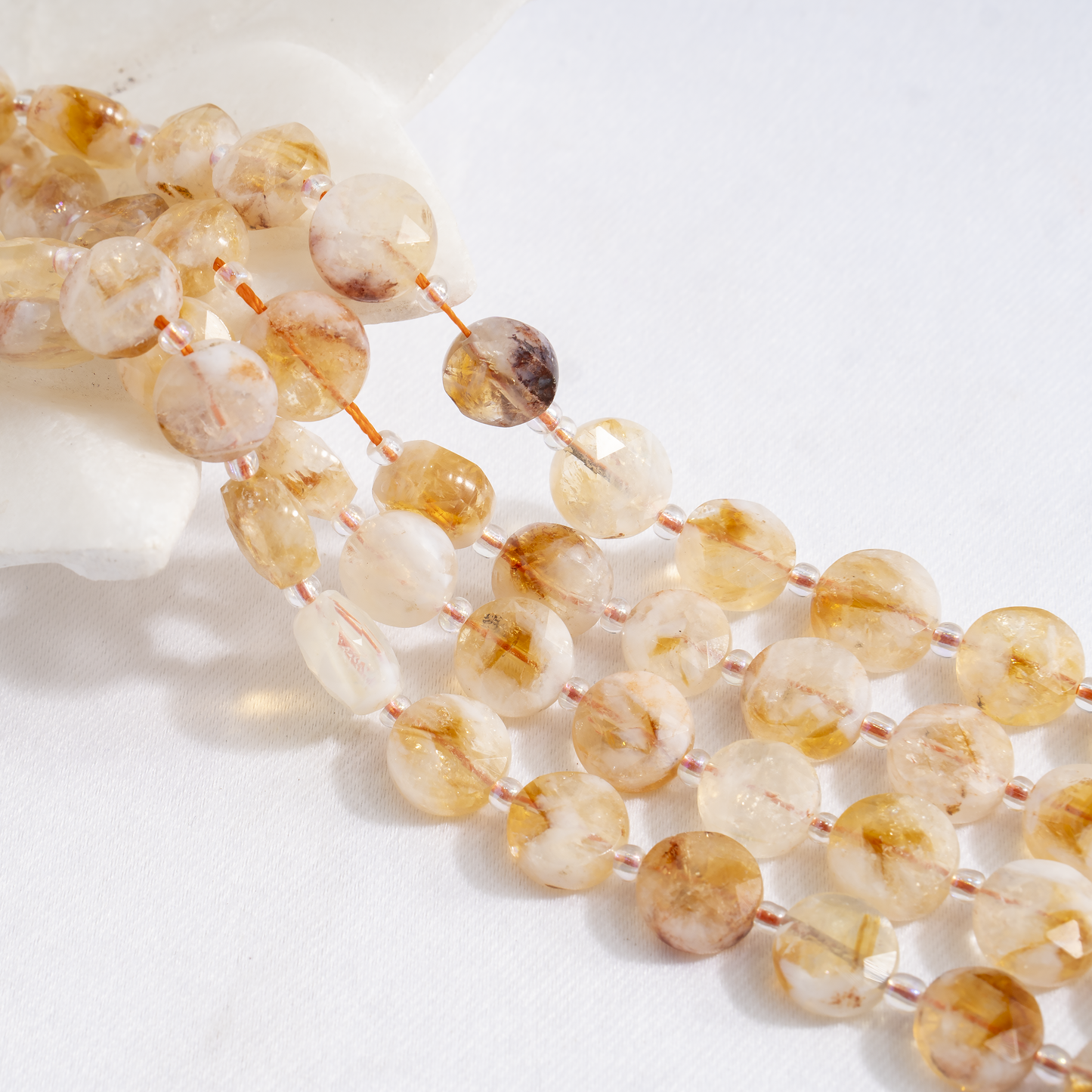 Heishi Disc Beads | Natural Gemstone Beads | Round Flat Spacer Beads | Jewelry Making | DIY Bracelets & Necklaces | Craft Beads