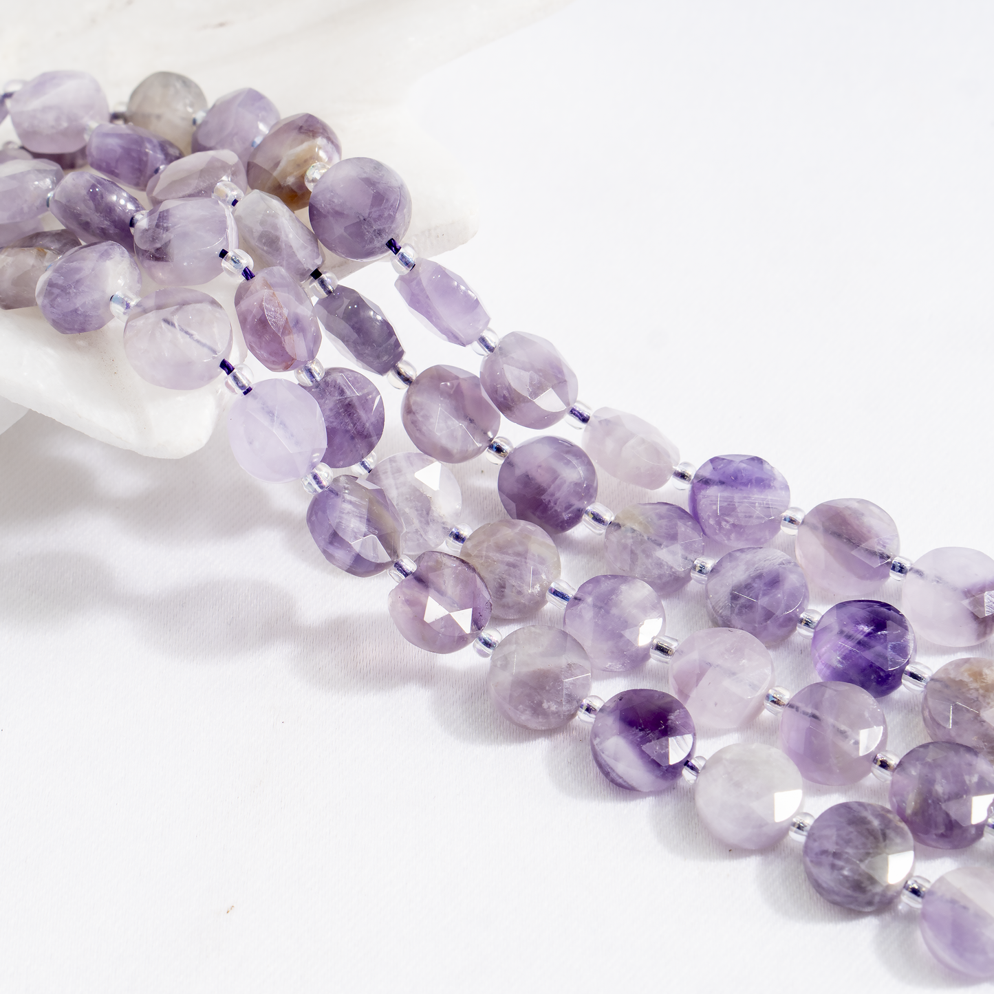 Heishi Disc Beads | Natural Gemstone Beads | Round Flat Spacer Beads | Jewelry Making | DIY Bracelets & Necklaces | Craft Beads