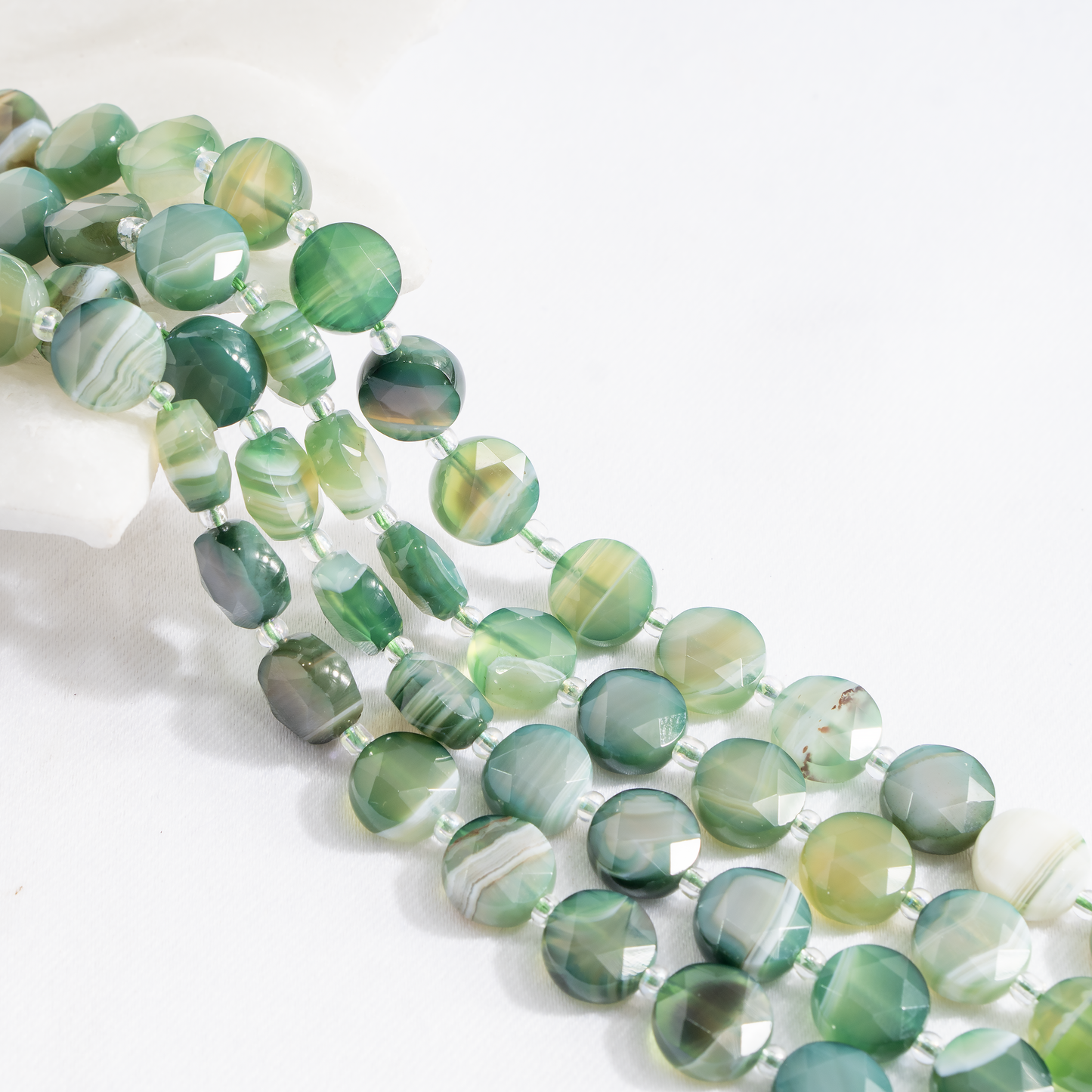 Heishi Disc Beads | Natural Gemstone Beads | Round Flat Spacer Beads | Jewelry Making | DIY Bracelets & Necklaces | Craft Beads