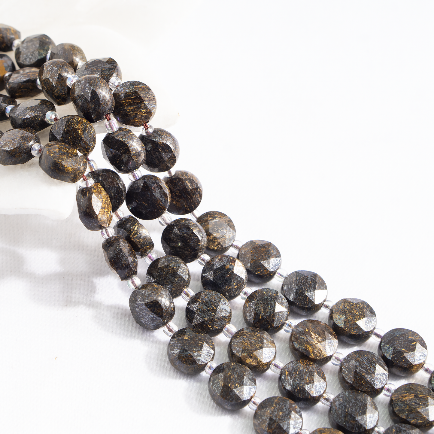 Heishi Disc Beads | Natural Gemstone Beads | Round Flat Spacer Beads | Jewelry Making | DIY Bracelets & Necklaces | Craft Beads