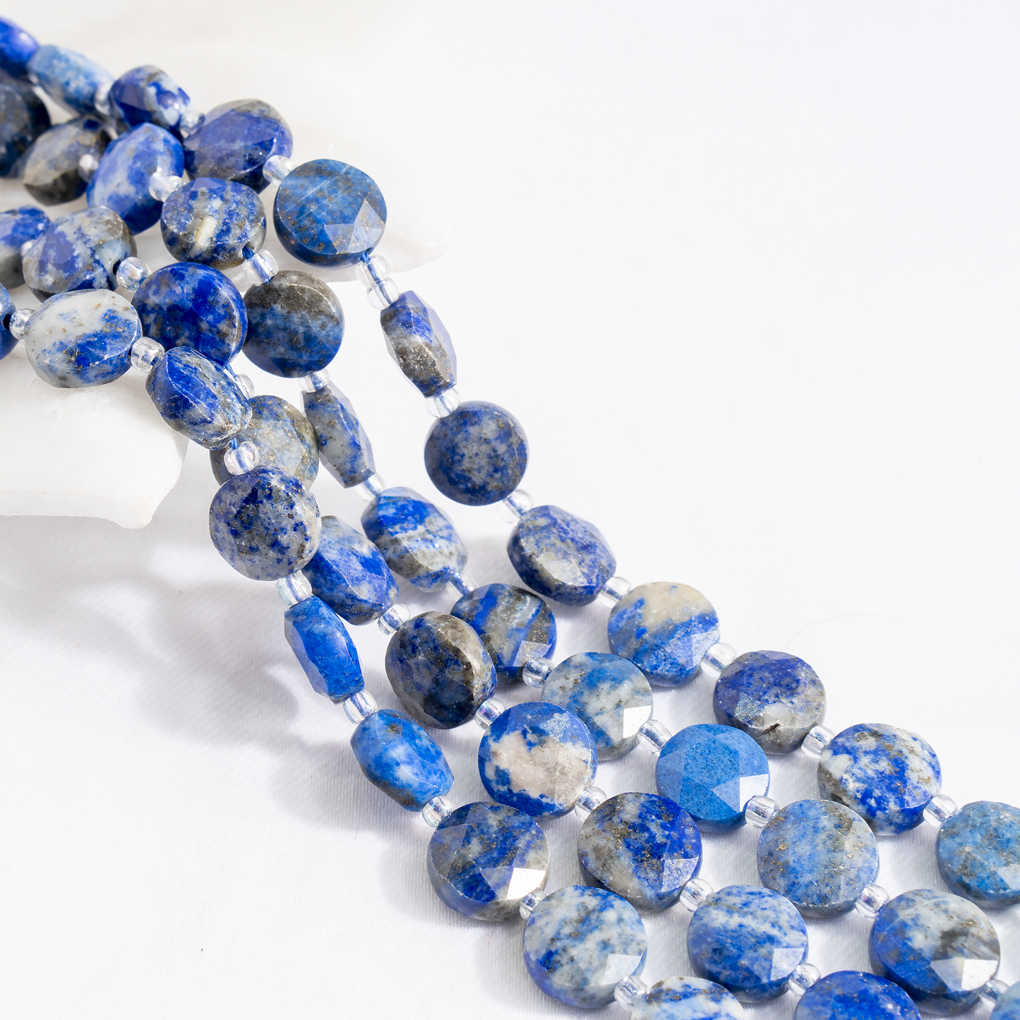 Heishi Disc Beads | Natural Gemstone Beads | Round Flat Spacer Beads | Jewelry Making | DIY Bracelets & Necklaces | Craft Beads