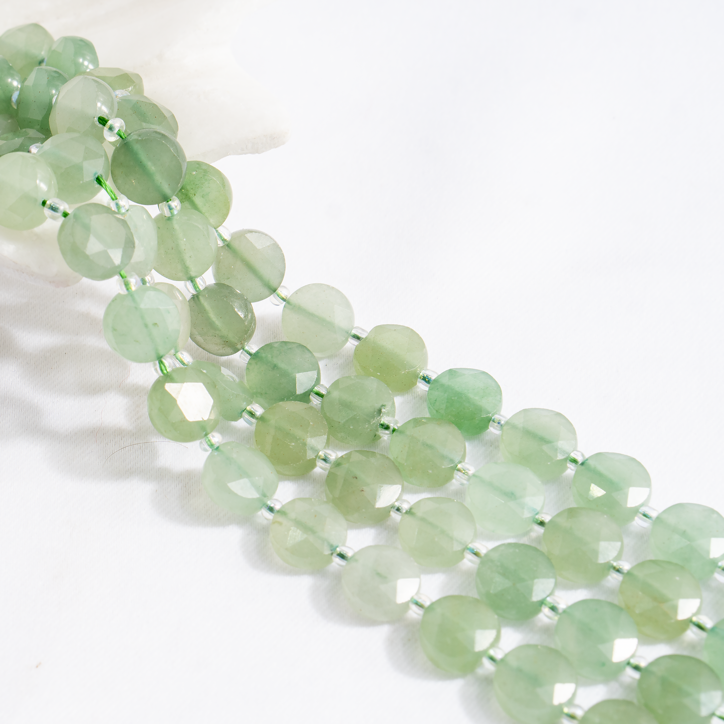 Heishi Disc Beads | Natural Gemstone Beads | Round Flat Spacer Beads | Jewelry Making | DIY Bracelets & Necklaces | Craft Beads