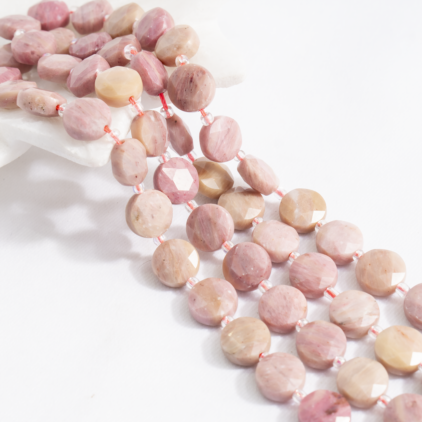 Heishi Disc Beads | Natural Gemstone Beads | Round Flat Spacer Beads | Jewelry Making | DIY Bracelets & Necklaces | Craft Beads