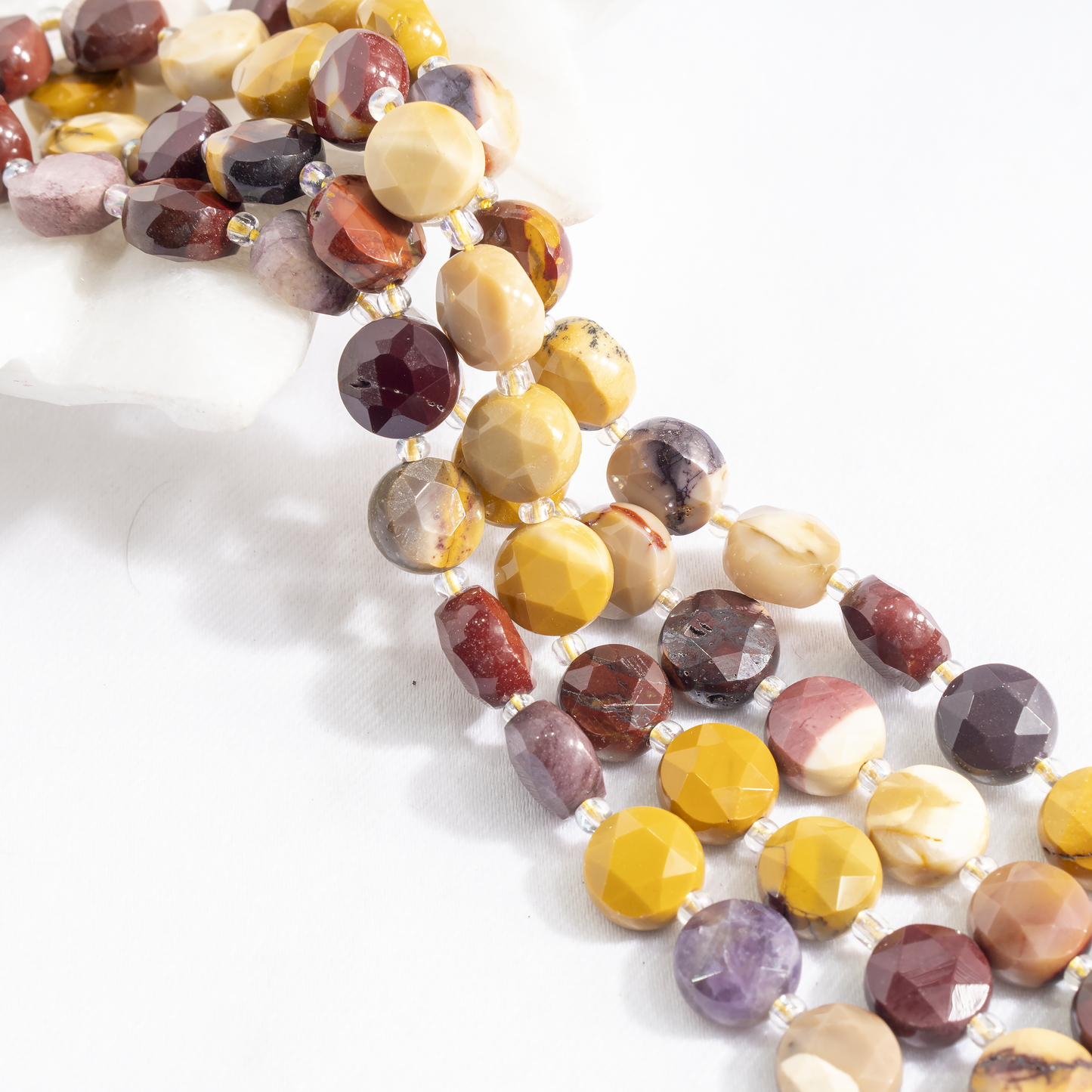 Heishi Disc Beads | Natural Gemstone Beads | Round Flat Spacer Beads | Jewelry Making | DIY Bracelets & Necklaces | Craft Beads