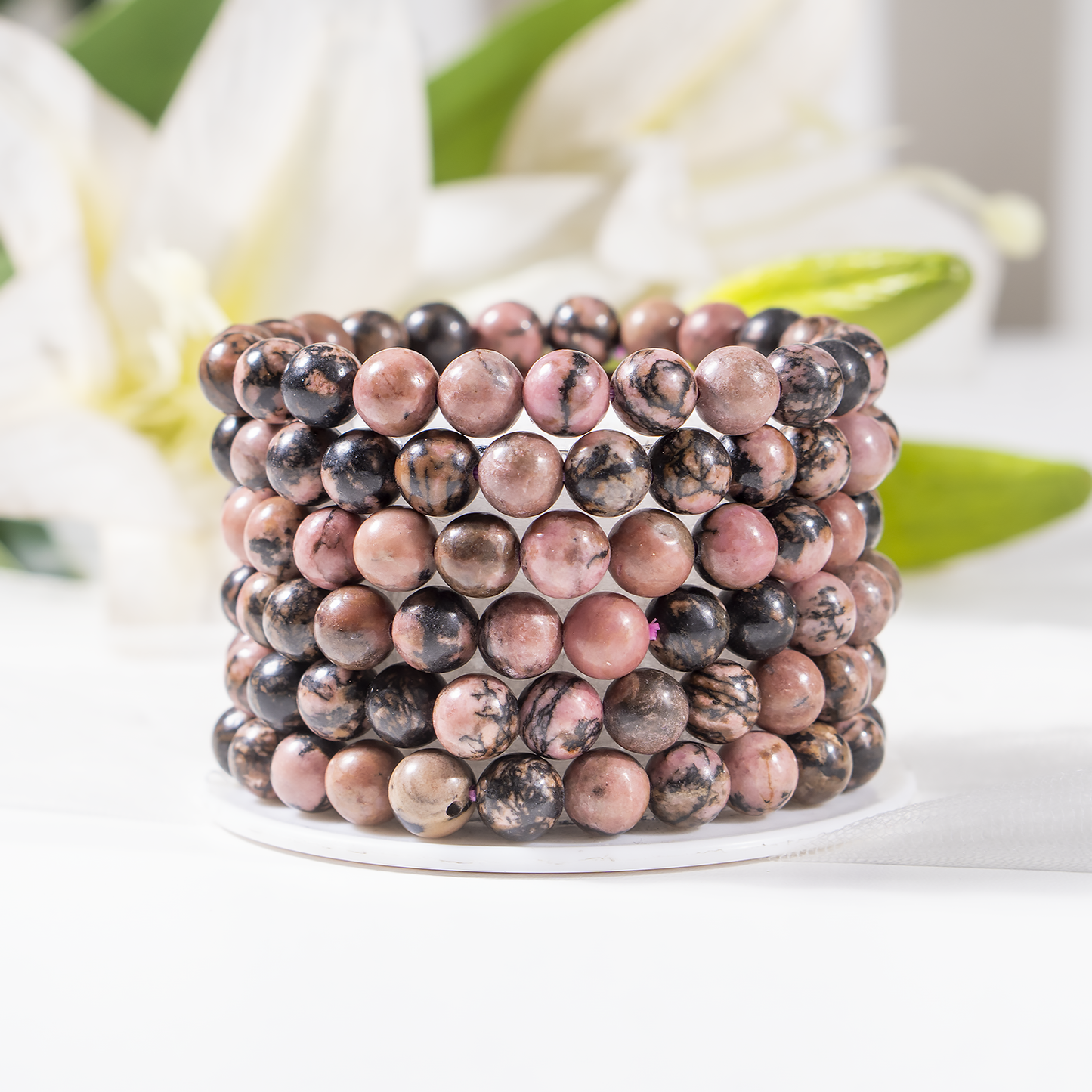 Rhodonite Gemstone Bracelet