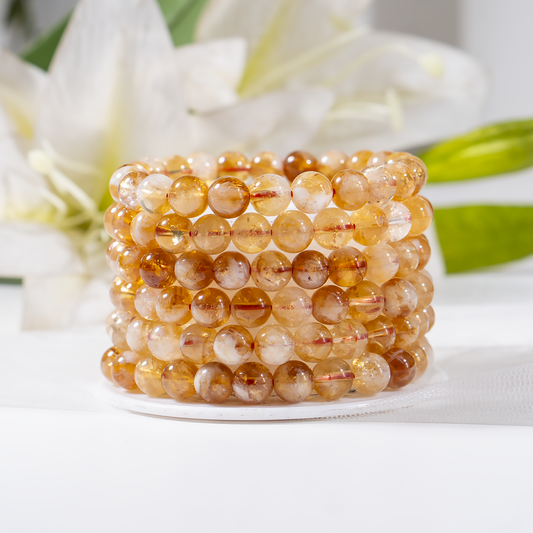 Natural Citrine Gemstone Bracelet