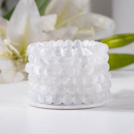 Selenite Gemstone Bracelet