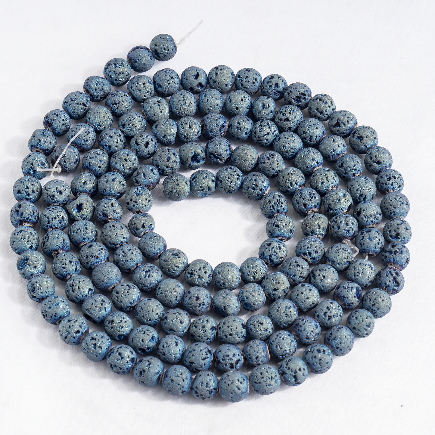 Blue Lava Beads | 8mm Volcanic Stone Beads | Diffuser Jewelry Beads