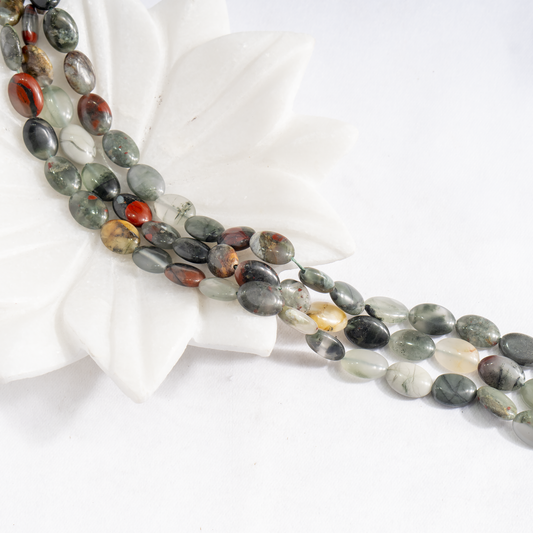 Oval Gemstone Beads | Natural Crystal Beads | DIY Beaded Jewelry Making